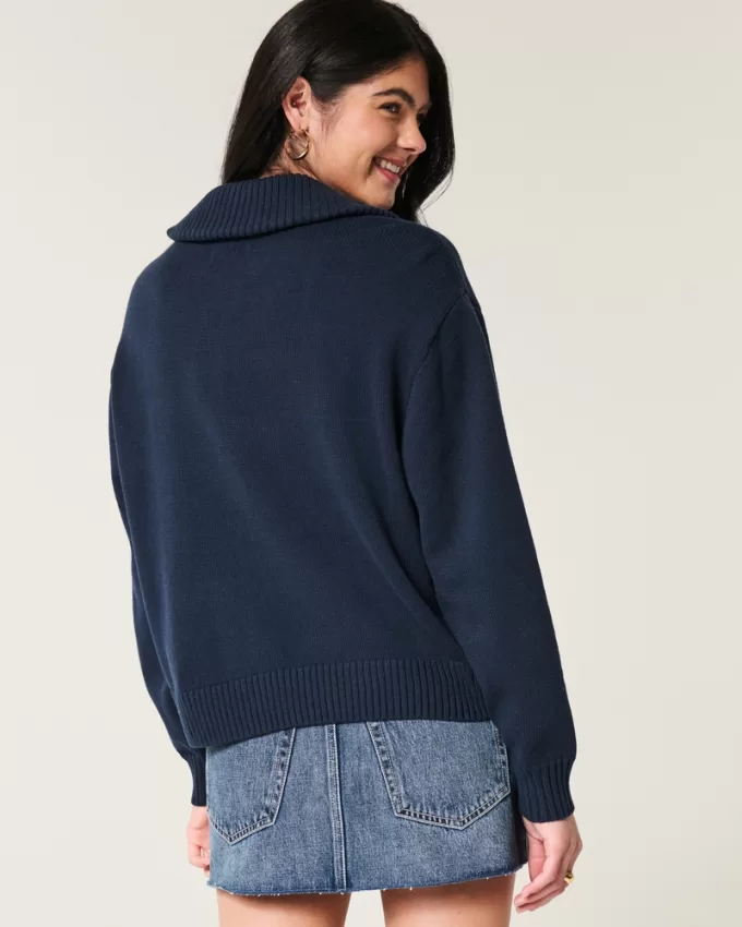 Oversized Half-Zip American Flag Graphic Sweater,Oversized Half-Zip American Flag Graphic Sweater Oversized Half-Zip American Flag Graphic Sweater,Oversized Half-Zip American Flag Graphic Sweater