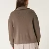 Oversized Half-Zip Sweater,Oversized Half-Zip Sweater Oversized Half-Zip Sweater,Oversized Half-Zip Sweater
