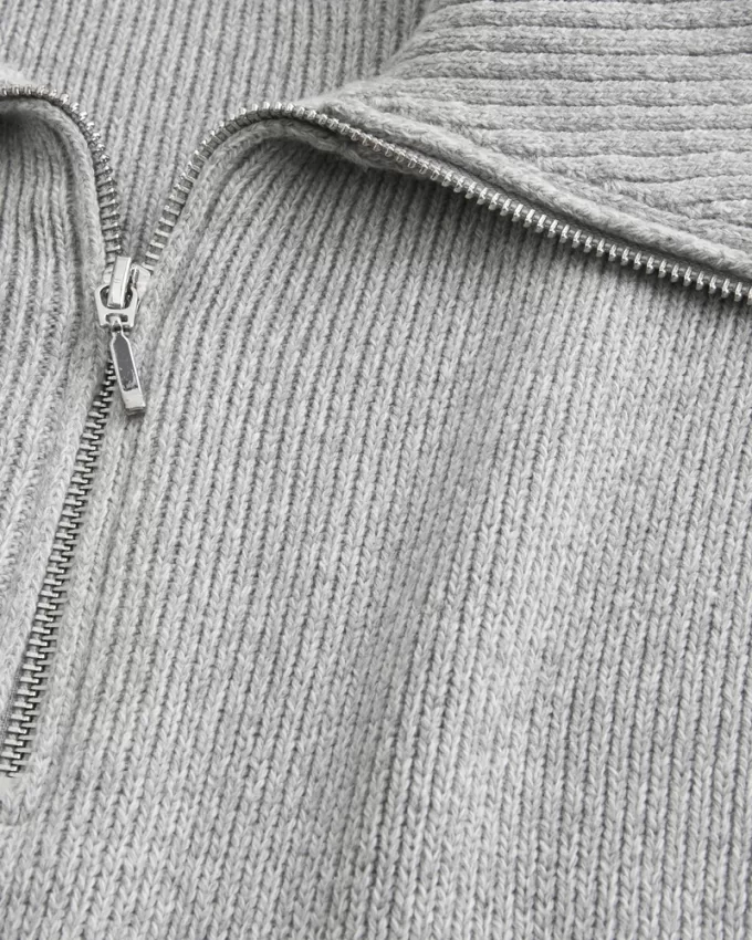 Oversized Half-Zip Sweater,Oversized Half-Zip Sweater