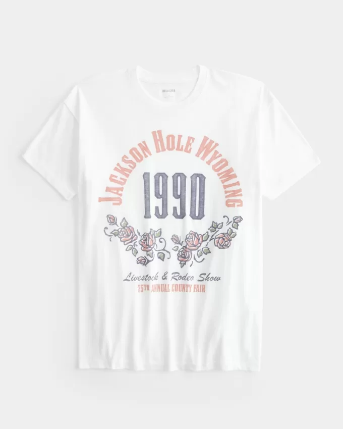 Oversized Jackson Hole Graphic Tee,Oversized Jackson Hole Graphic Tee