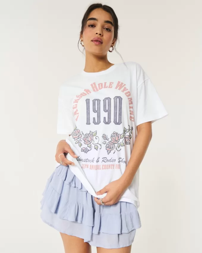 Oversized Jackson Hole Graphic Tee,Oversized Jackson Hole Graphic Tee