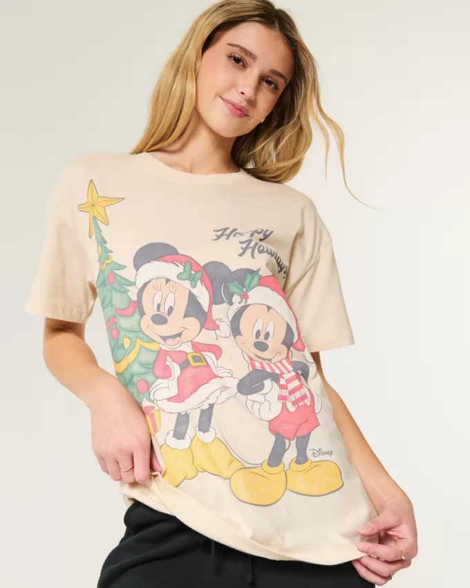 Oversized Minnie & Mickey Mouse Graphic Tee,Oversized Minnie & Mickey Mouse Graphic Tee Oversized Minnie & Mickey Mouse Graphic Tee,Oversized Minnie & Mickey Mouse Graphic Tee