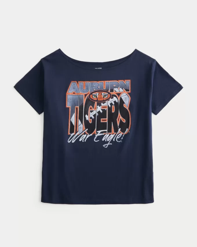 Oversized Off-the-Shoulder Auburn Tigers Graphic Tee,Oversized Off-the-Shoulder Auburn Tigers Graphic Tee Oversized Off-the-Shoulder Auburn Tigers Graphic Tee,Oversized Off-the-Shoulder Auburn Tigers Graphic Tee