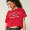 Oversized Off-the-Shoulder San Diego Speedway Graphic Tee,Oversized Off-the-Shoulder San Diego Speedway Graphic Tee Oversized Off-the-Shoulder San Diego Speedway Graphic Tee,Oversized Off-the-Shoulder San Diego Speedway Graphic Tee