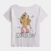 Oversized Off-the-Shoulder Scooby-Doo Graphic Tee,Oversized Off-the-Shoulder Scooby-Doo Graphic Tee Oversized Off-the-Shoulder Scooby-Doo Graphic Tee,Oversized Off-the-Shoulder Scooby-Doo Graphic Tee