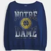 Oversized Off-the-Shoulder University of Notre Dame Graphic Sweatshirt,Oversized Off-the-Shoulder University of Notre Dame Graphic Sweatshirt Oversized Off-the-Shoulder University of Notre Dame Graphic Sweatshirt,Oversized Off-the-Shoulder University of Notre Dame Graphic Sweatshirt
