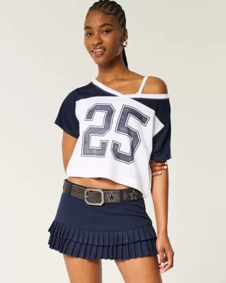 Oversized Off-the-Shoulder Varsity Graphic Jersey,Oversized Off-the-Shoulder Varsity Graphic Jersey Oversized Off-the-Shoulder Varsity Graphic Jersey,Oversized Off-the-Shoulder Varsity Graphic Jersey