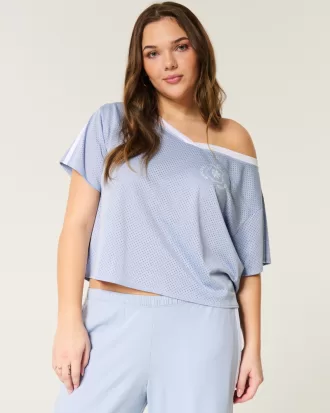 Oversized Off-the-Shoulder Varsity Graphic Jersey,Oversized Off-the-Shoulder Varsity Graphic Jersey Oversized Off-the-Shoulder Varsity Graphic Jersey,Oversized Off-the-Shoulder Varsity Graphic Jersey