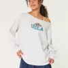 Oversized UCLA Off-the-Shoulder Sweatshirt,Oversized UCLA Off-the-Shoulder Sweatshirt Oversized UCLA Off-the-Shoulder Sweatshirt,Oversized UCLA Off-the-Shoulder Sweatshirt