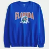 Oversized University of Florida Graphic Notch-Neck Sweatshirt,Oversized University of Florida Graphic Notch-Neck Sweatshirt Oversized University of Florida Graphic Notch-Neck Sweatshirt,Oversized University of Florida Graphic Notch-Neck Sweatshirt