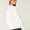 Oversized University of Texas Graphic Notch-Neck Sweatshirt,Oversized University of Texas Graphic Notch-Neck Sweatshirt Oversized University of Texas Graphic Notch-Neck Sweatshirt,Oversized University of Texas Graphic Notch-Neck Sweatshirt