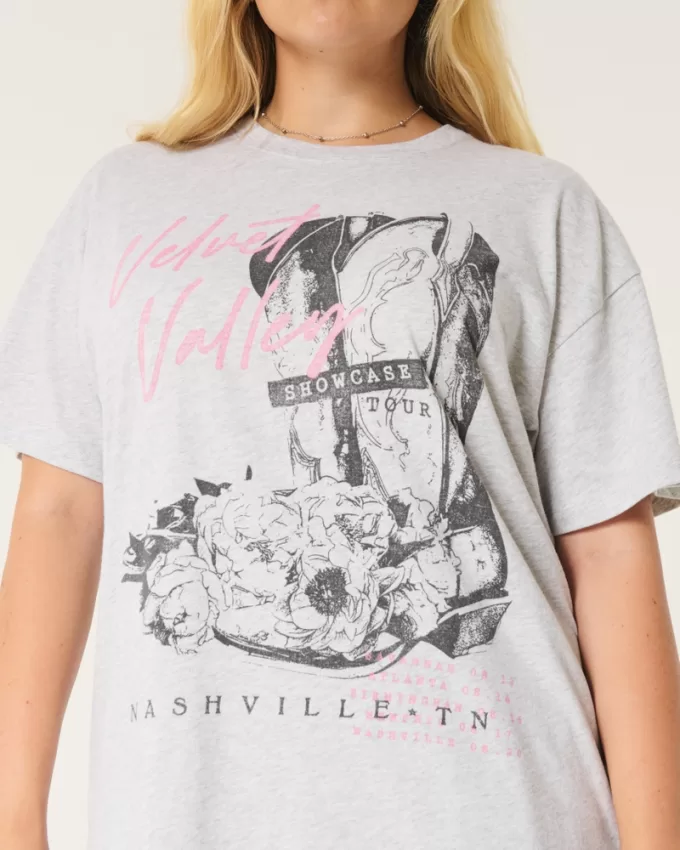 Oversized Velvet Valley Graphic Tee,Oversized Velvet Valley Graphic Tee Oversized Velvet Valley Graphic Tee,Oversized Velvet Valley Graphic Tee