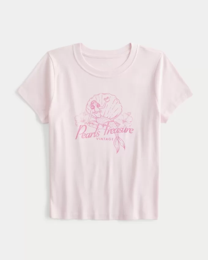 Pearls Treasure Graphic Baby Tee,Pearls Treasure Graphic Baby Tee Pearls Treasure Graphic Baby Tee,Pearls Treasure Graphic Baby Tee
