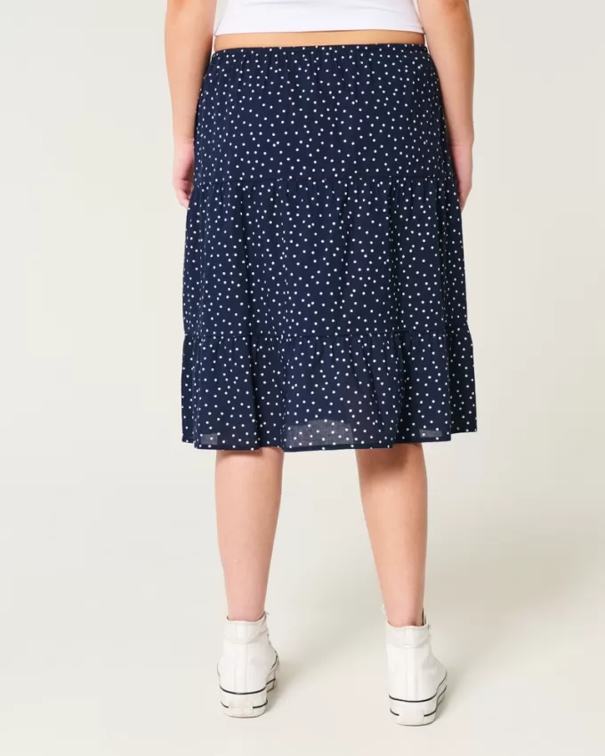 Polka Dot Midi Skirt,Polka Dot Midi Skirt Polka Dot Midi Skirt,Polka Dot Midi Skirt