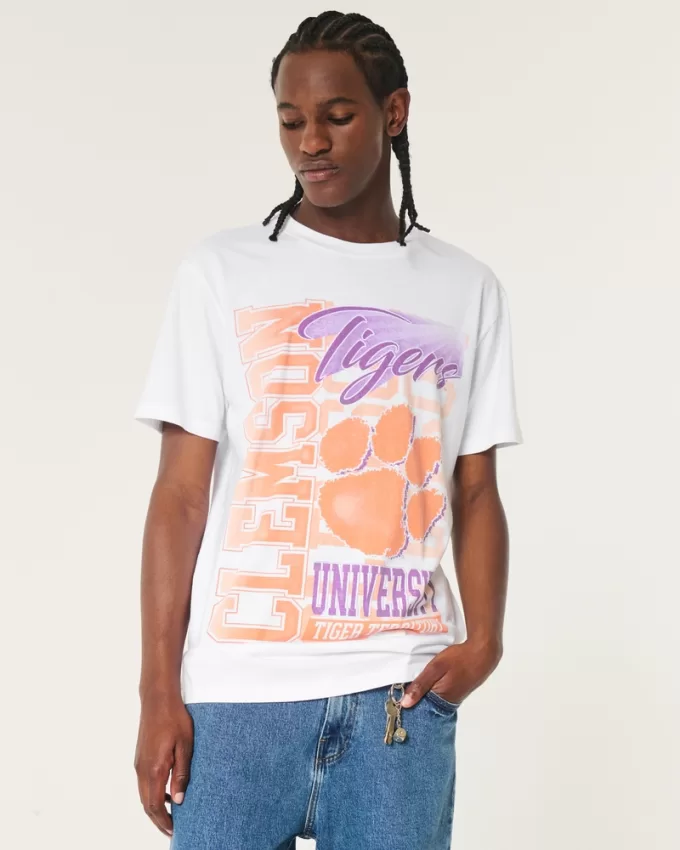 Relaxed Clemson University Tigers Graphic Tee,Relaxed Clemson University Tigers Graphic Tee Relaxed Clemson University Tigers Graphic Tee,Relaxed Clemson University Tigers Graphic Tee