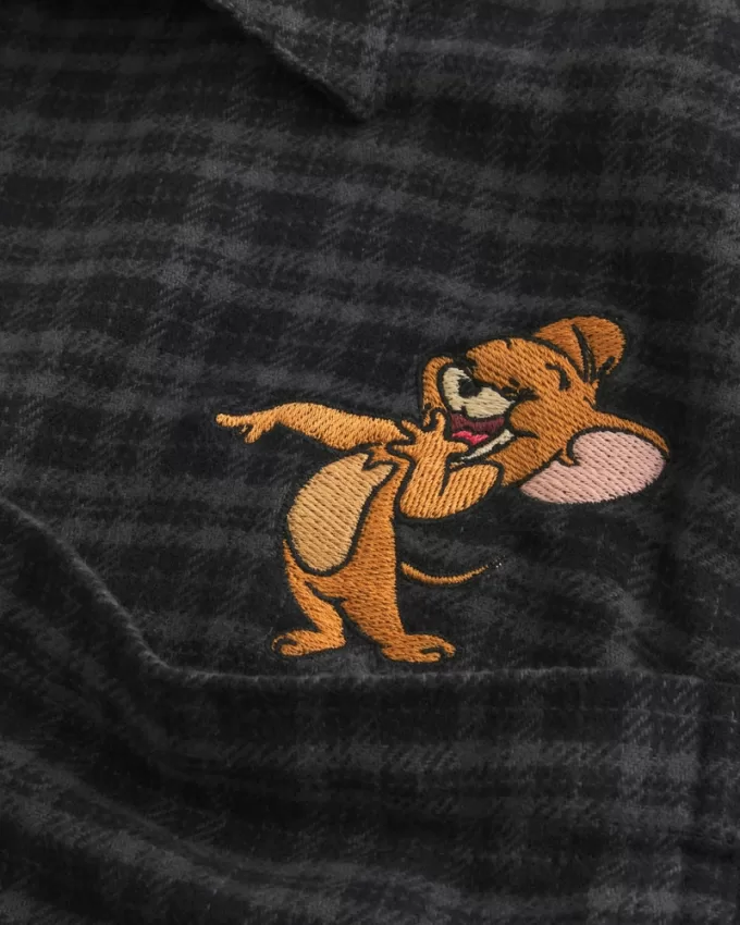 Relaxed Flannel Tom and Jerry Graphic Shirt,Relaxed Flannel Tom and Jerry Graphic Shirt Relaxed Flannel Tom and Jerry Graphic Shirt,Relaxed Flannel Tom and Jerry Graphic Shirt