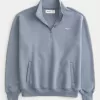 Relaxed Half-Zip Logo Sweatshirt,Relaxed Half-Zip Logo Sweatshirt Relaxed Half-Zip Logo Sweatshirt,Relaxed Half-Zip Logo Sweatshirt