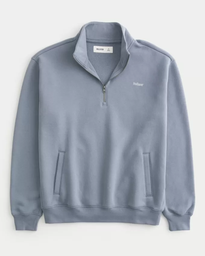 Relaxed Half-Zip Logo Sweatshirt,Relaxed Half-Zip Logo Sweatshirt Relaxed Half-Zip Logo Sweatshirt,Relaxed Half-Zip Logo Sweatshirt