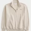 Relaxed Half-Zip Logo Sweatshirt,Relaxed Half-Zip Logo Sweatshirt Relaxed Half-Zip Logo Sweatshirt,Relaxed Half-Zip Logo Sweatshirt