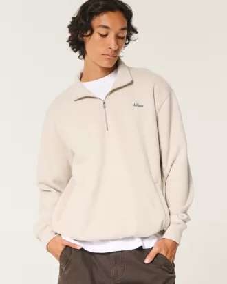 Relaxed Half-Zip Logo Sweatshirt,Relaxed Half-Zip Logo Sweatshirt Relaxed Half-Zip Logo Sweatshirt,Relaxed Half-Zip Logo Sweatshirt