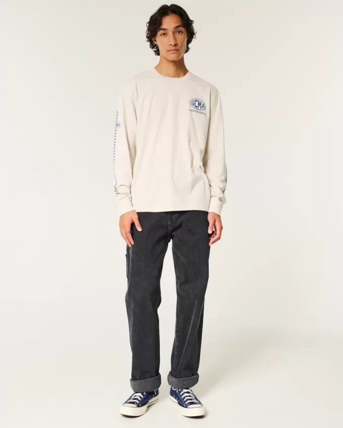 Relaxed Long-Sleeve California Motorsports Graphic Tee,Relaxed Long-Sleeve California Motorsports Graphic Tee Relaxed Long-Sleeve California Motorsports Graphic Tee,Relaxed Long-Sleeve California Motorsports Graphic Tee