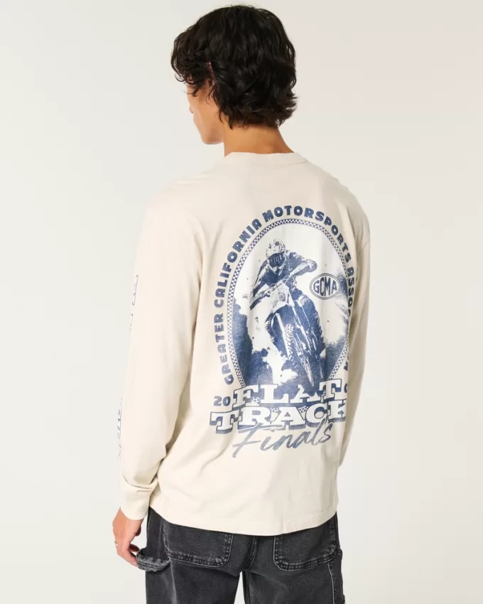 Relaxed Long-Sleeve California Motorsports Graphic Tee,Relaxed Long-Sleeve California Motorsports Graphic Tee Relaxed Long-Sleeve California Motorsports Graphic Tee,Relaxed Long-Sleeve California Motorsports Graphic Tee