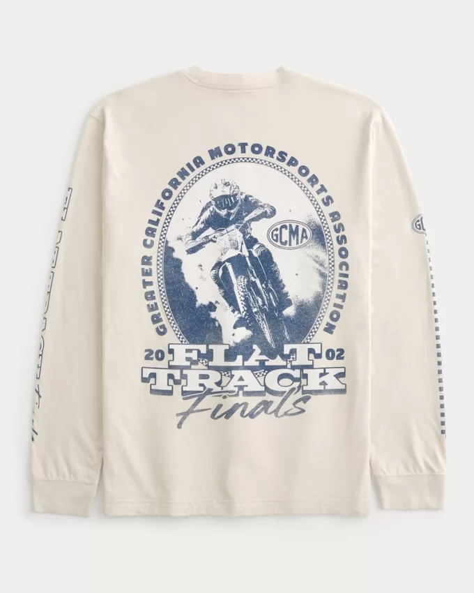 Relaxed Long-Sleeve California Motorsports Graphic Tee,Relaxed Long-Sleeve California Motorsports Graphic Tee Relaxed Long-Sleeve California Motorsports Graphic Tee,Relaxed Long-Sleeve California Motorsports Graphic Tee