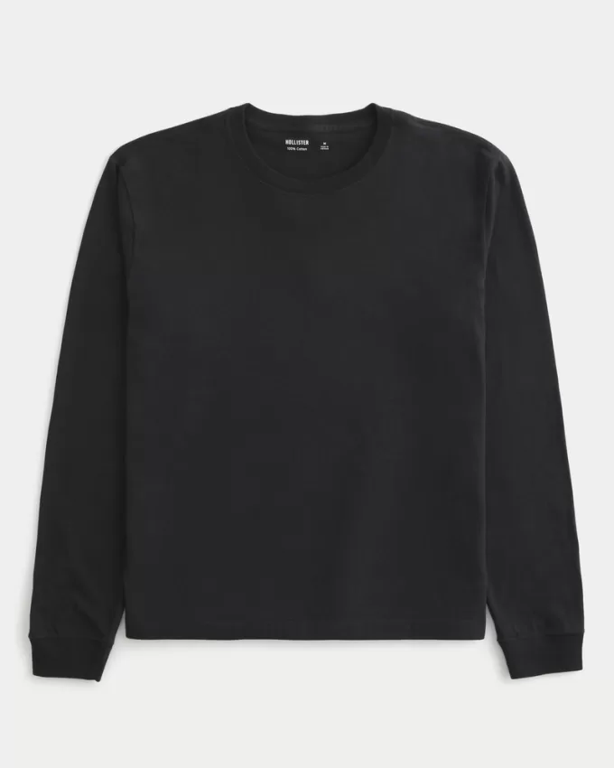 Relaxed Long-Sleeve Crew T-Shirt,Relaxed Long-Sleeve Crew T-Shirt Relaxed Long-Sleeve Crew T-Shirt,Relaxed Long-Sleeve Crew T-Shirt