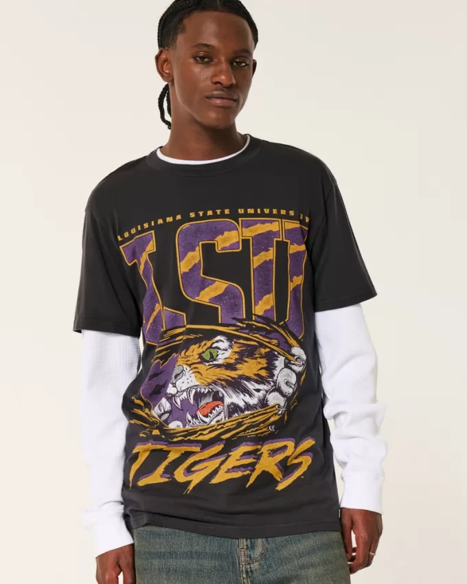 Relaxed Louisiana State University Tigers Graphic Tee,Relaxed Louisiana State University Tigers Graphic Tee Relaxed Louisiana State University Tigers Graphic Tee,Relaxed Louisiana State University Tigers Graphic Tee
