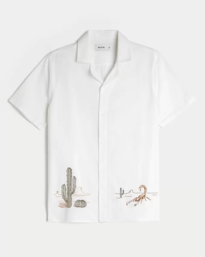 Relaxed Short-Sleeve Embroidered Western Graphic Shirt,Relaxed Short-Sleeve Embroidered Western Graphic Shirt Relaxed Short-Sleeve Embroidered Western Graphic Shirt,Relaxed Short-Sleeve Embroidered Western Graphic Shirt