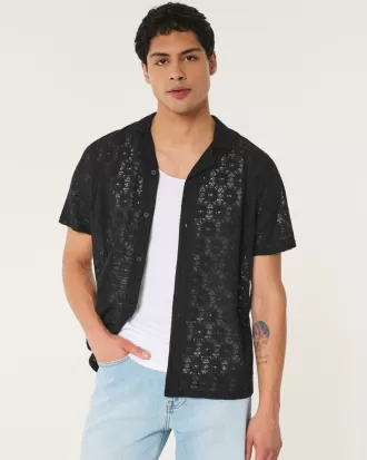 Relaxed Short-Sleeve Lace Shirt,Relaxed Short-Sleeve Lace Shirt Relaxed Short-Sleeve Lace Shirt,Relaxed Short-Sleeve Lace Shirt