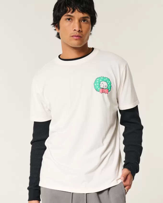 Relaxed Snoopy Graphic Tee,Relaxed Snoopy Graphic Tee Relaxed Snoopy Graphic Tee,Relaxed Snoopy Graphic Tee