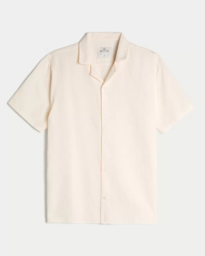 Relaxed Textured Short-Sleeve Shirt,Relaxed Textured Short-Sleeve Shirt Relaxed Textured Short-Sleeve Shirt,Relaxed Textured Short-Sleeve Shirt