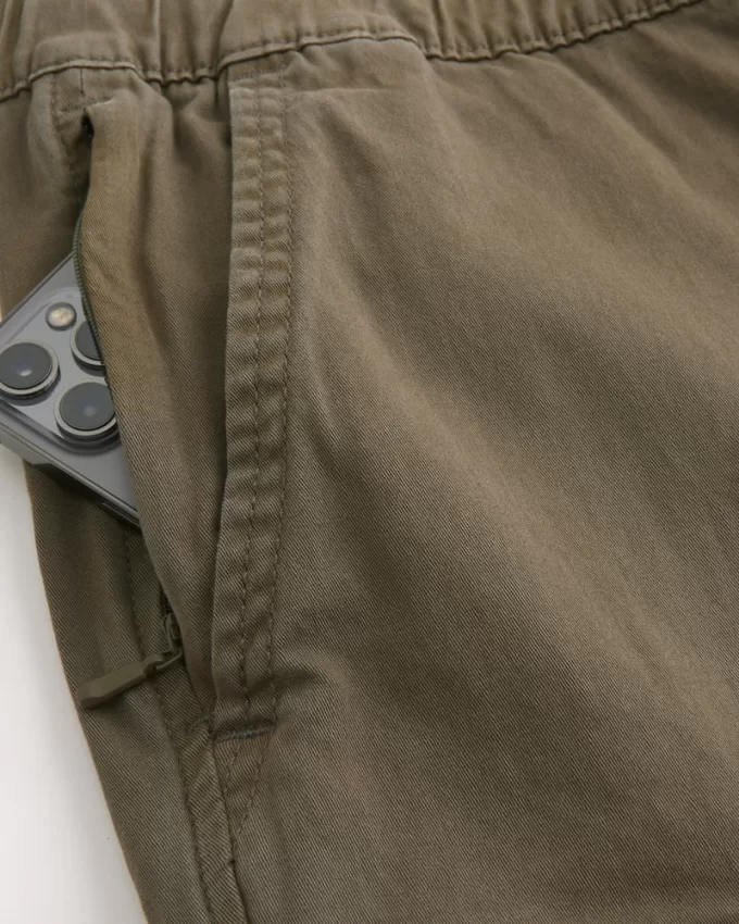 Relaxed Twill Cargo Joggers,Relaxed Twill Cargo Joggers