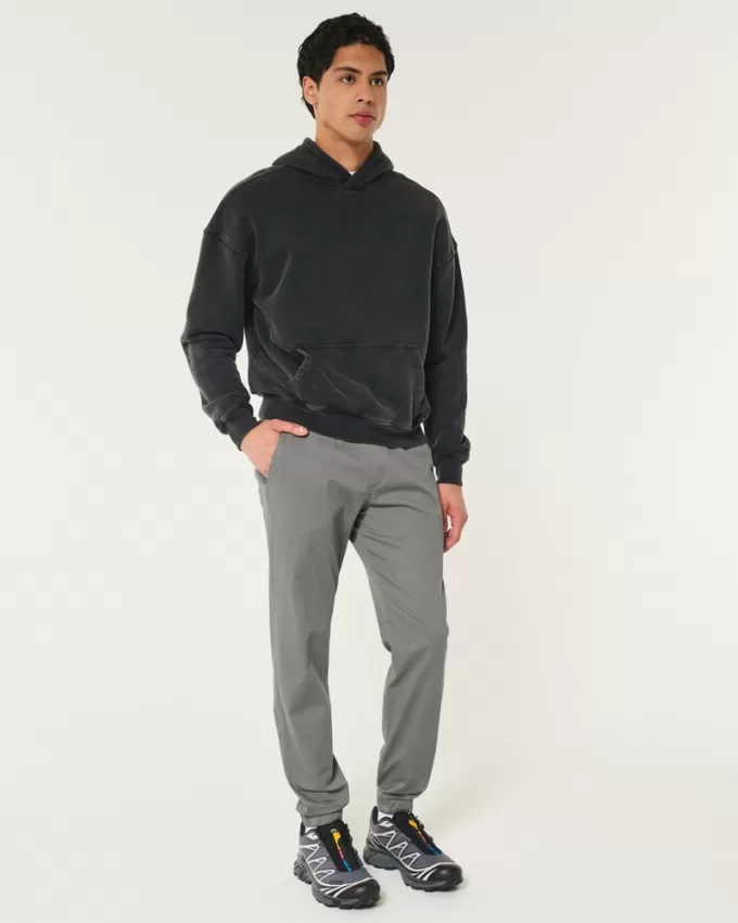 Relaxed Twill Joggers,Relaxed Twill Joggers