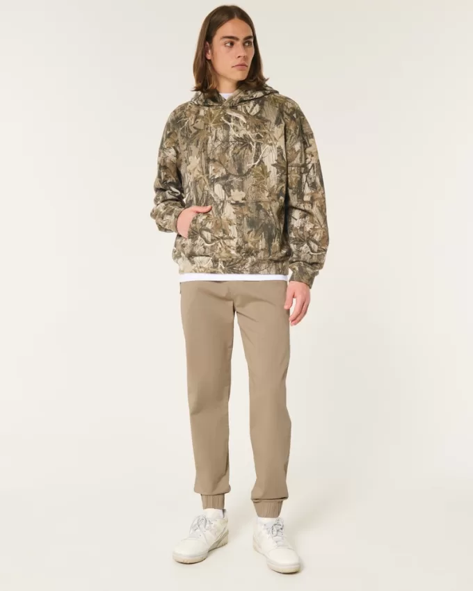 Relaxed Twill Joggers,Relaxed Twill Joggers