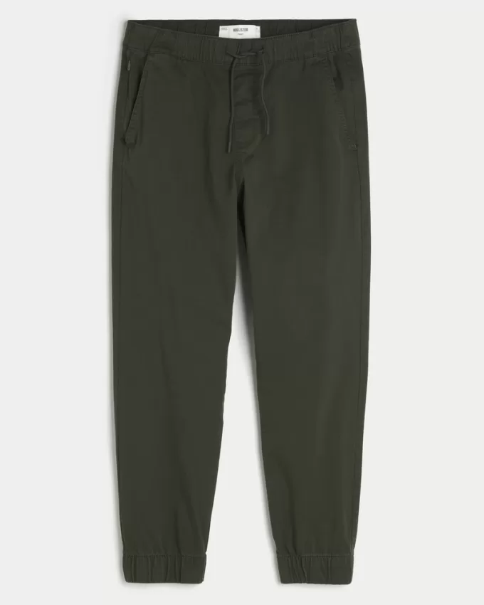 Relaxed Twill Joggers,Relaxed Twill Joggers