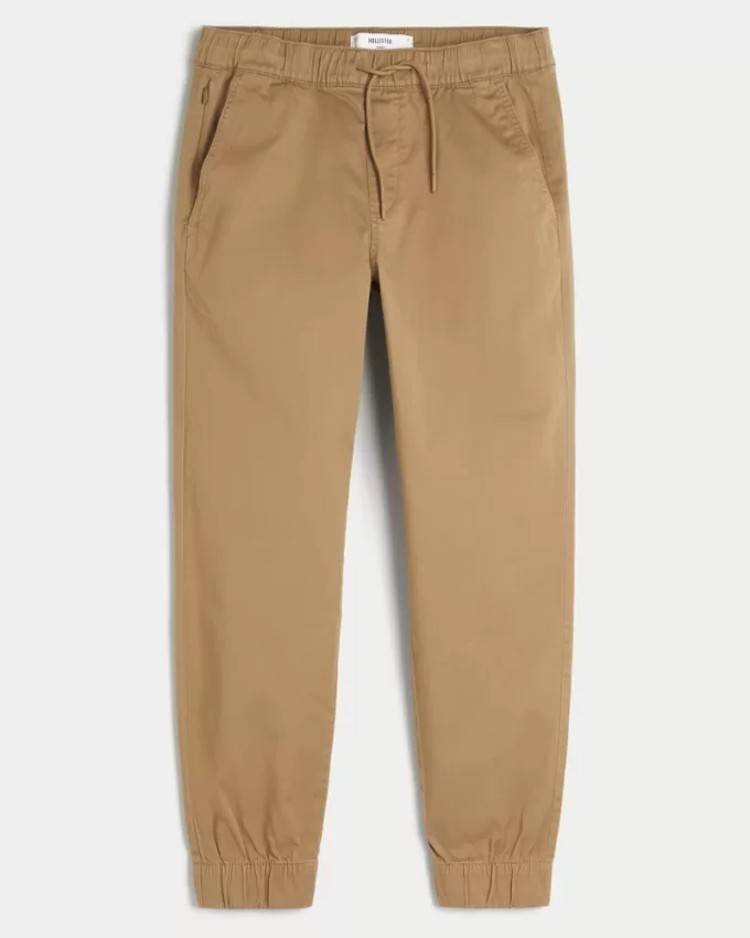 Relaxed Twill Joggers,Relaxed Twill Joggers