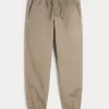 Relaxed Twill Joggers,Relaxed Twill Joggers
