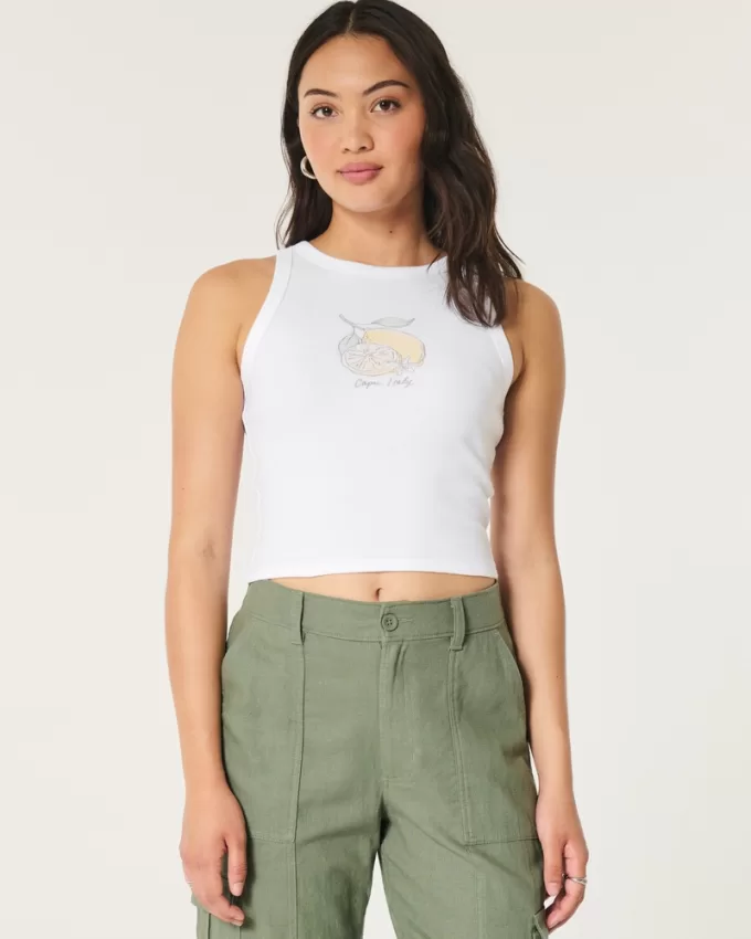 Ribbed Capri Italy Graphic Tank,Ribbed Capri Italy Graphic Tank Ribbed Capri Italy Graphic Tank,Ribbed Capri Italy Graphic Tank