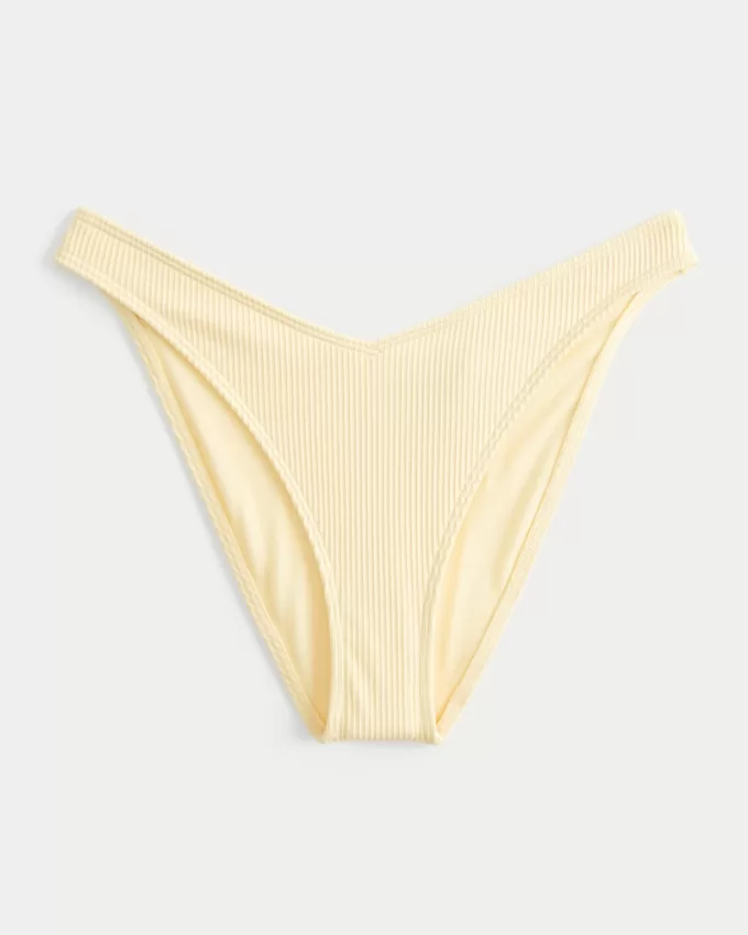 Ribbed High-Leg V-Waist Cheeky Bikini Bottom,Ribbed High-Leg V-Waist Cheeky Bikini Bottom Ribbed High-Leg V-Waist Cheeky Bikini Bottom,Ribbed High-Leg V-Waist Cheeky Bikini Bottom