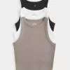 Ribbed High-Neck Tank 3-Pack,Ribbed High-Neck Tank 3-Pack Ribbed High-Neck Tank 3-Pack,Ribbed High-Neck Tank 3-Pack