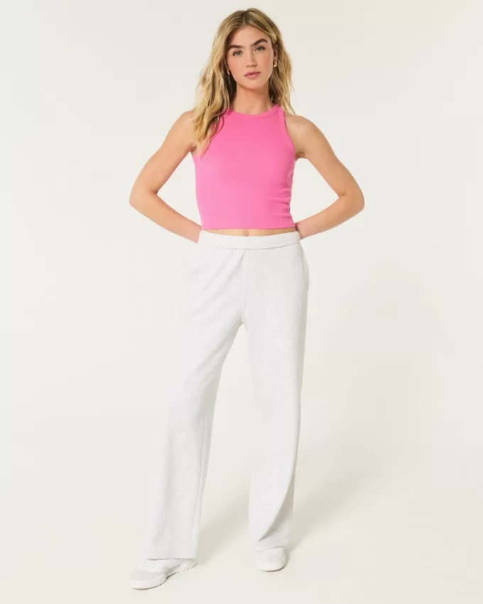 Ribbed High-Neck Tank,Ribbed High-Neck Tank Ribbed High-Neck Tank,Ribbed High-Neck Tank