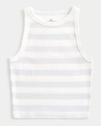 Ribbed High-Neck Tank,Ribbed High-Neck Tank Ribbed High-Neck Tank,Ribbed High-Neck Tank