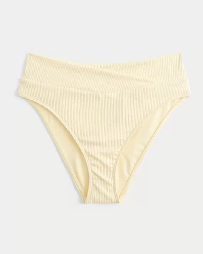 Ribbed High-Waist Bikini Bottom,Ribbed High-Waist Bikini Bottom Ribbed High-Waist Bikini Bottom,Ribbed High-Waist Bikini Bottom