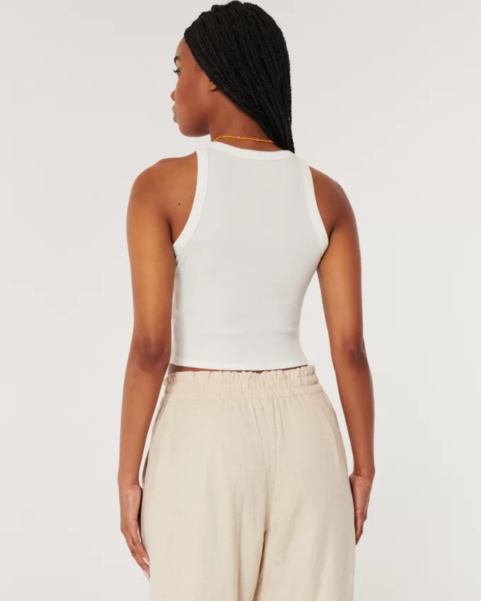 Ribbed Le Paradis Graphic High-Neck Tank,Ribbed Le Paradis Graphic High-Neck Tank Ribbed Le Paradis Graphic High-Neck Tank,Ribbed Le Paradis Graphic High-Neck Tank