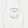 Ribbed Le Paradis Graphic High-Neck Tank,Ribbed Le Paradis Graphic High-Neck Tank Ribbed Le Paradis Graphic High-Neck Tank,Ribbed Le Paradis Graphic High-Neck Tank
