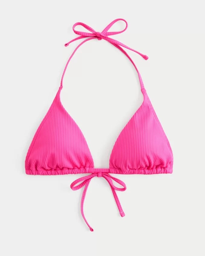 Ribbed Multi-Way Triangle Bikini Top,Ribbed Multi-Way Triangle Bikini Top Ribbed Multi-Way Triangle Bikini Top,Ribbed Multi-Way Triangle Bikini Top