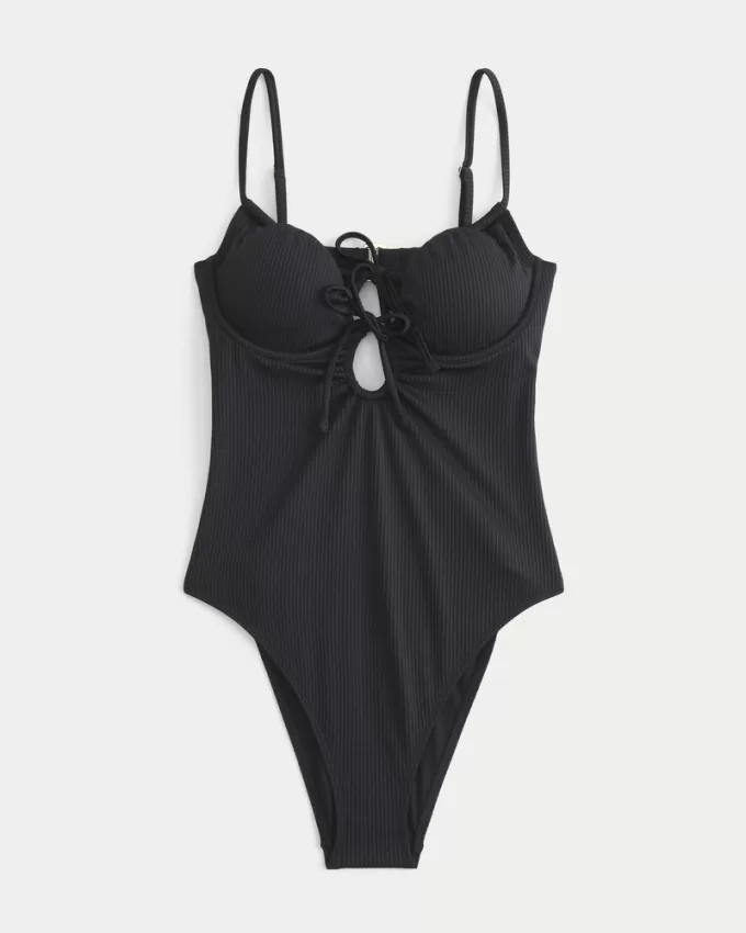 Ribbed One-Piece Swimsuit,Ribbed One-Piece Swimsuit Ribbed One-Piece Swimsuit,Ribbed One-Piece Swimsuit