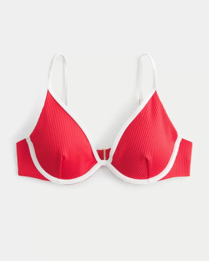 Ribbed Plunge Underwire Bikini Top,Ribbed Plunge Underwire Bikini Top Ribbed Plunge Underwire Bikini Top,Ribbed Plunge Underwire Bikini Top